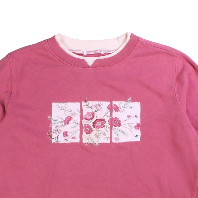 Unknown  Pullover Jumper Sweatshirt Small (missing sizing label) Pink