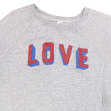 Old NAvy  Love Spellout Crewneck Sweatshirt XSmall Grey