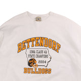 Lee  Bettendorf Bulldogs Heavyweight Crewneck Sweatshirt XLarge White