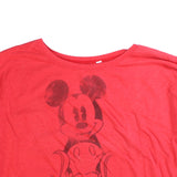 Disney  Mickey Mouse Crewneck Sweatshirt Large Red