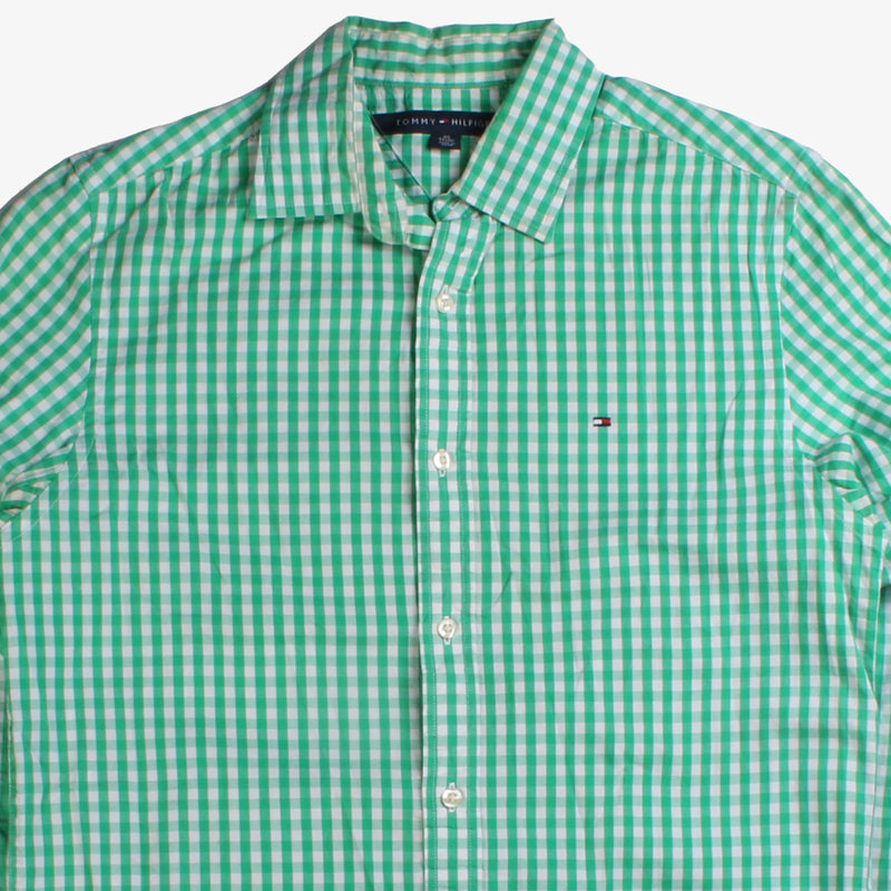 Tommy Hilfiger  Long Sleeve Button Up Check Shirt XSmall Green