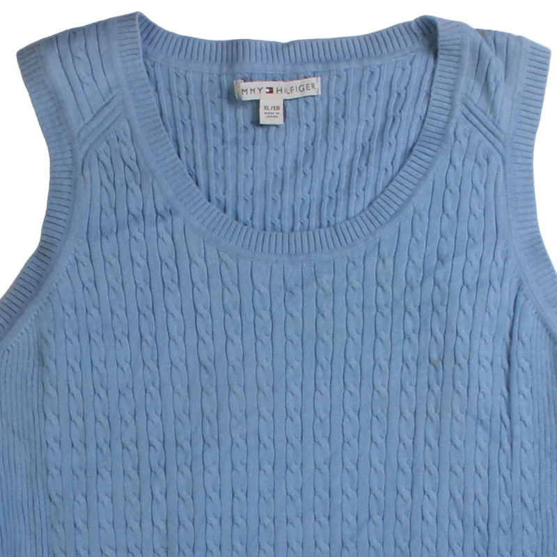 Tommy Hilfiger  Knitted Crewneck Vest T Shirt XLarge Blue