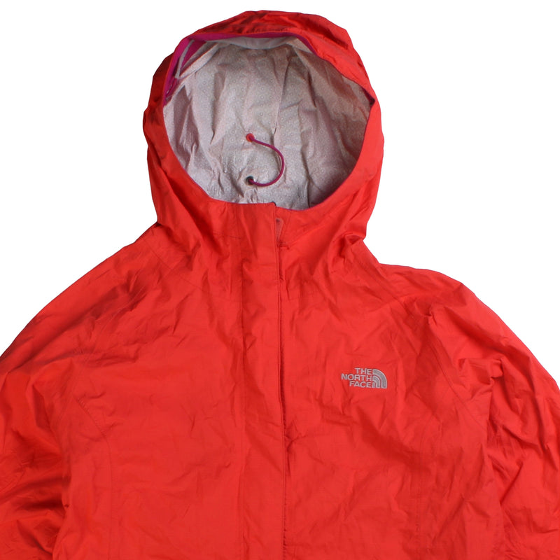 The North Face  Waterproof Full Zip Up Hooded Windbreaker Jacket Small Orange