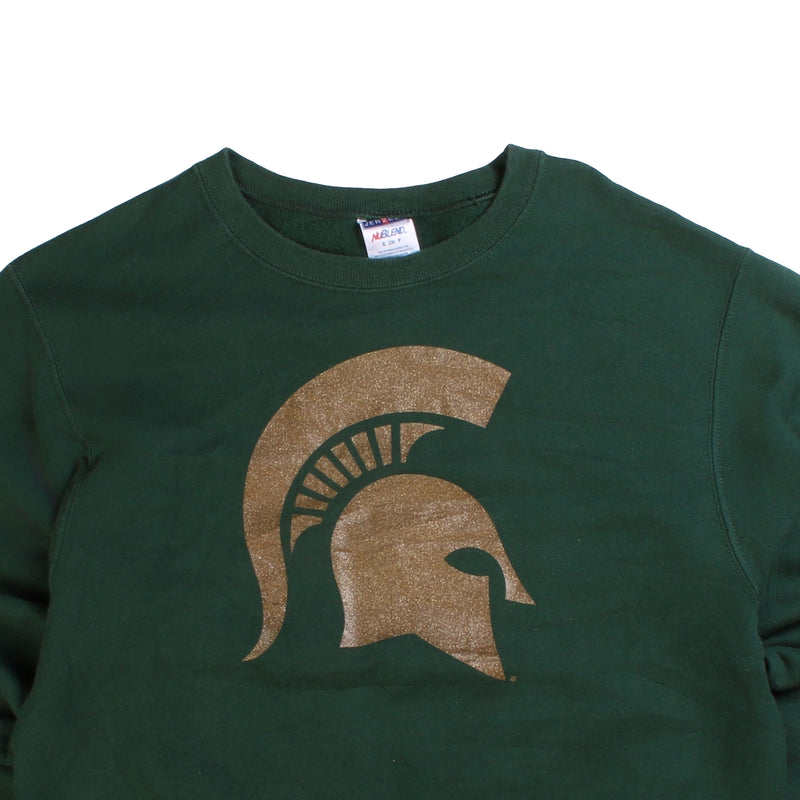 Gildan  Michigan State Crewneck Sweatshirt Small Green