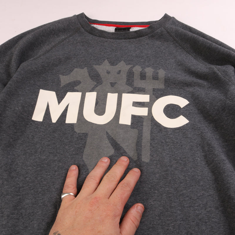 Adidas  Manchester United Crewneck Sweatshirt Small Grey