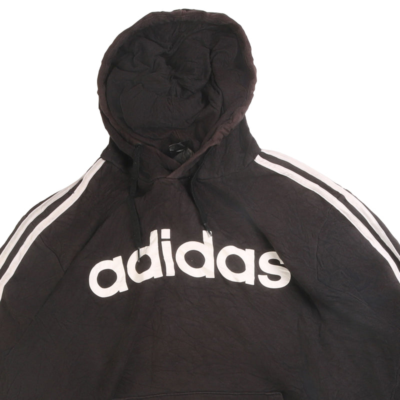 Adidas  Spellout Pullover Hoodie Large Black