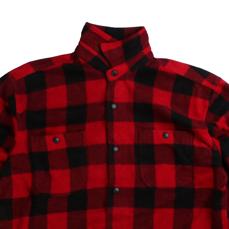 Chaps Ralph Lauren  Lumberjack Fleece Button Up Shirt XLarge Red