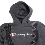 Champion  Rework Coogi Spellout Hoodie Small Grey