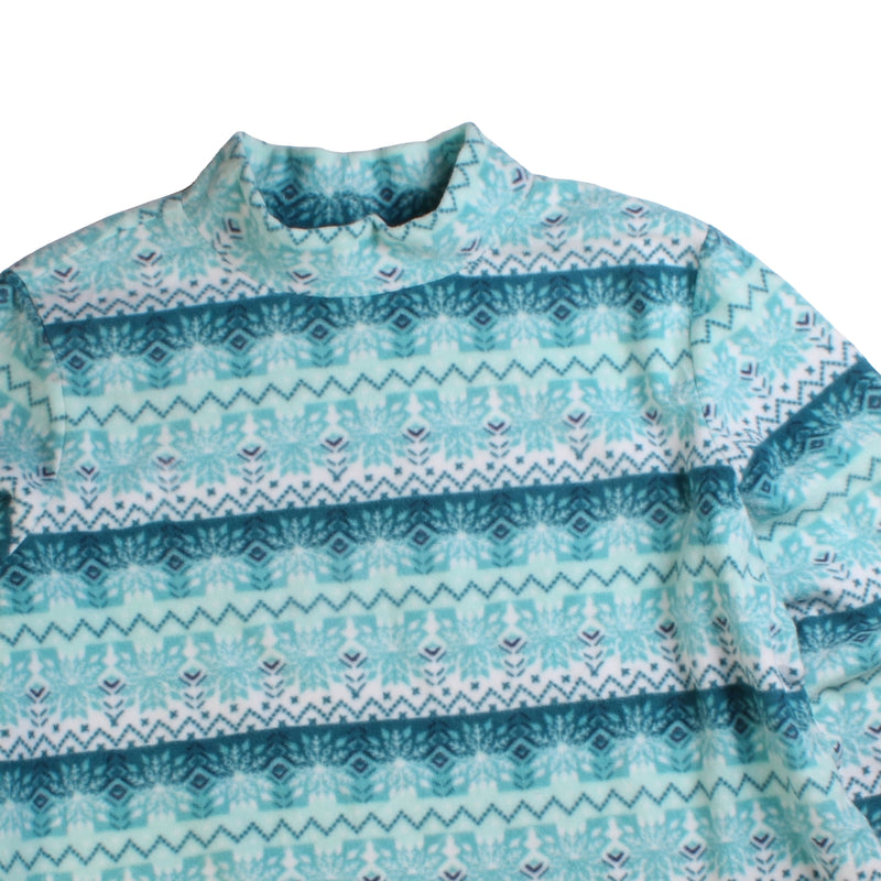 Croft&Barrow  Crewneck Pullover Long Sleeve Jumper / Sweater XXLarge (2XL) Turquoise Blue Green