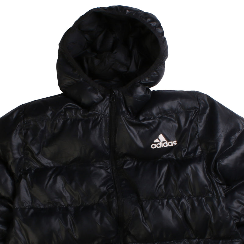 Adidas 13-14 years Long Sleeve Hooded Puffer Jacket Black