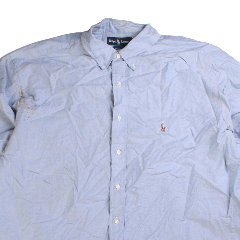 Ralph Lauren  Long Sleeve Button Up Shirt XLarge Blue
