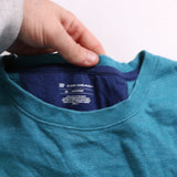 Sport-Tek  Heavyweight Crewneck Plain Sweatshirt XLarge Turquoise Blue Green