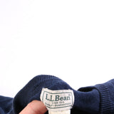 L.L.Bean  V Neck Knitted Jumper / Sweater Large Navy Blue
