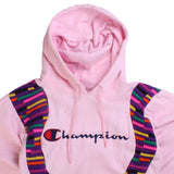 Champion  Rework Coogi Spellout Hoodie Small (missing sizing label) Pink