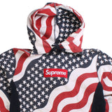 Supreme  Flag Hooded Hoodie Small Blue