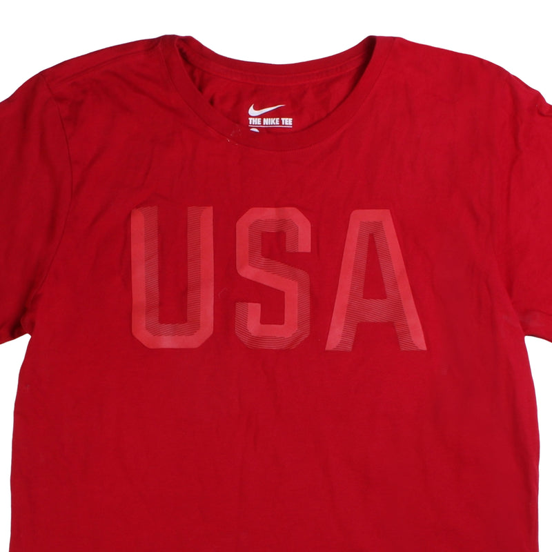 Nike USA Short Sleeve Crewneck T-Shirt Men's Small Red
