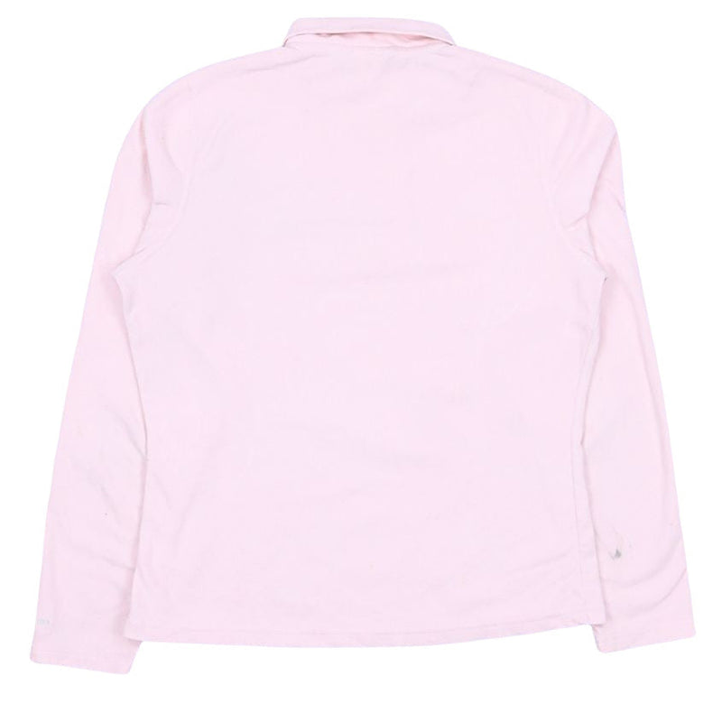 The North Face 90's Fleece Quarter Zip Spellout Sweatshirt Medium Pink