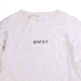 The Shop TK Newfolk Heavyweight Plain Sweatshirt Men's Large White
