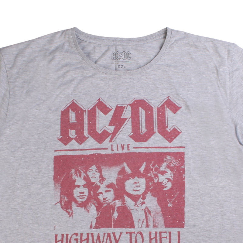 AC DC Highway To Hell 1979 T Shirt Men's XX-Large (2XL) Grey