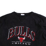 Kim  Chicago Bulls NFL Crewneck Sweatshirt Medium Black