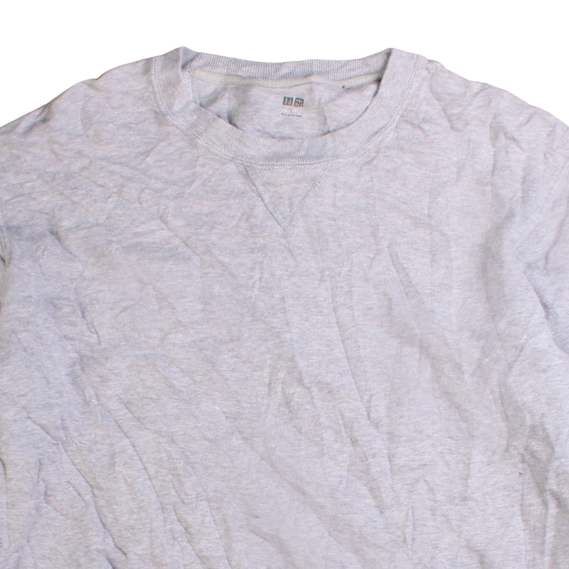 Uniqlo  Plain Heavyweight Crewneck Sweatshirt Large Grey