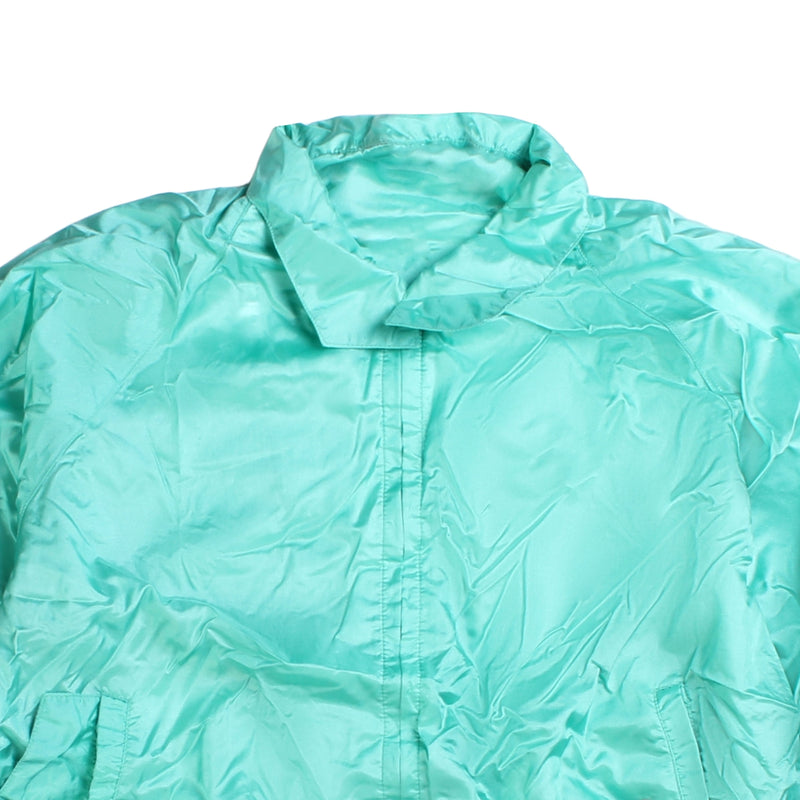 Campus  Lightweight Full Zip Up Windbreaker Jacket Large Green