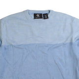 Calvin Klein  Knitted Crewneck Sweatshirt Medium Blue
