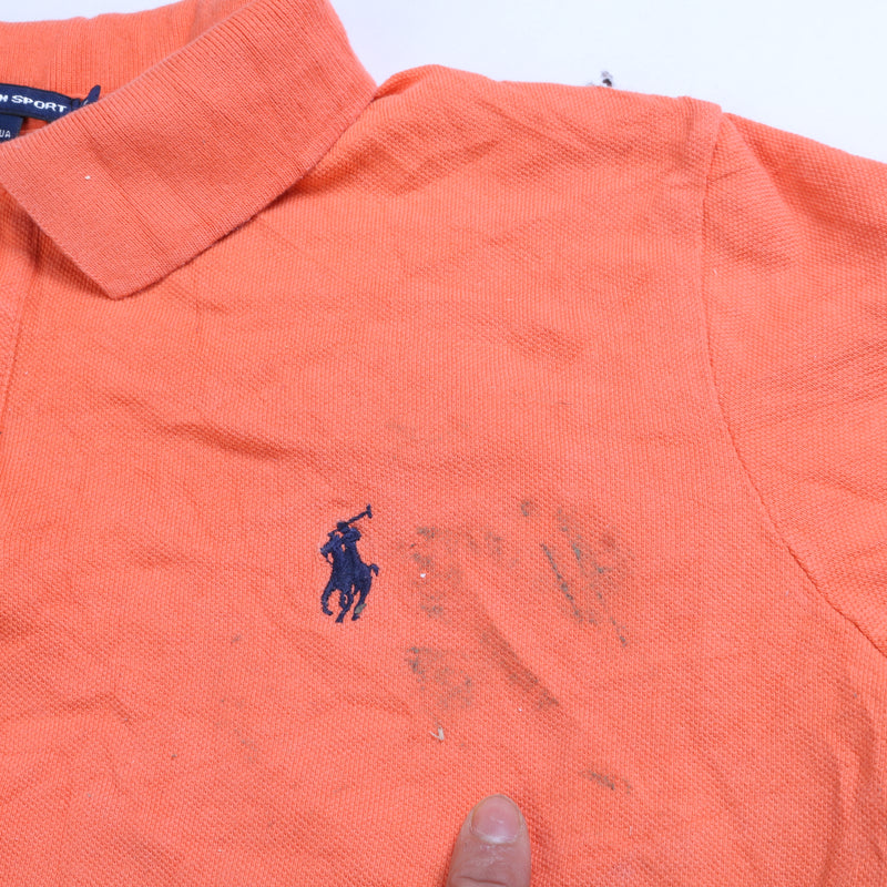 Polo Ralph Lauren  Short Sleeve Button Up Polo Shirt XLarge Orange