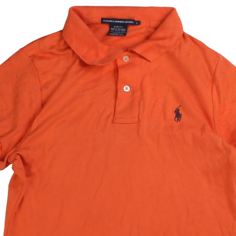 Polo Ralph Lauren  Polo Sport Short Sleeve Button Up Polo Shirt Large Orange