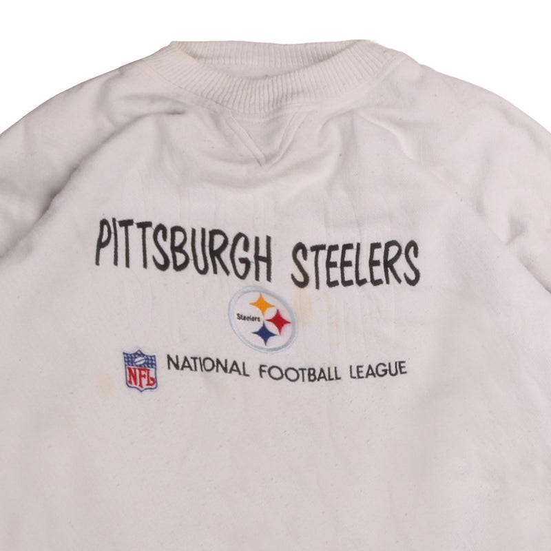 Pro Line  Pittsburgh Steelers NFL Crewneck Sweatshirt XLarge White