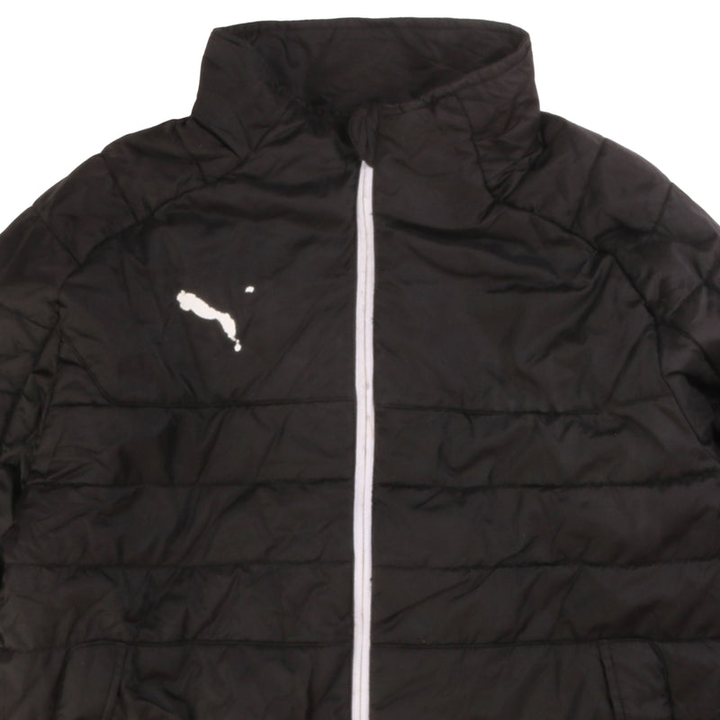 Puma  Full Zip Up Heavyweight Puffer Jacket Small (missing sizing label) Black
