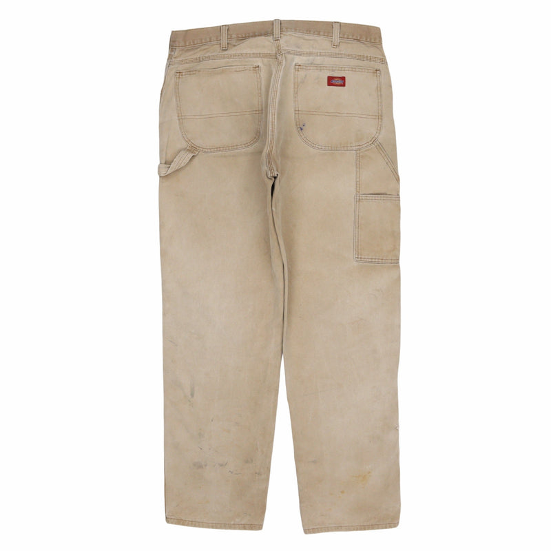 Dickies 90's Cargo Baggy Workwear Pants Trousers 36 x 34 Beige Cream