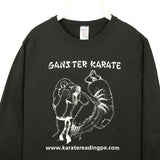 Jerzees 90's Ganster Karate Crewneck Sweatshirt Small Black
