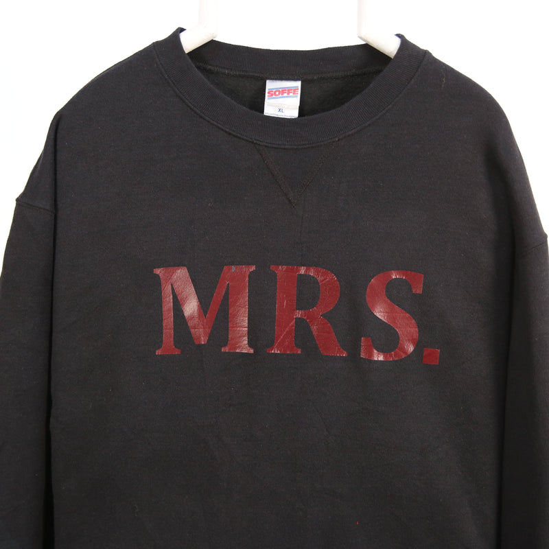 Soffe 90's MRS. Crewneck Sweatshirt XLarge Black