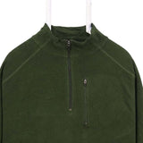 L.L.Bean 90's Fleece Long Sleeve Quarter Zip Fleece Jumper XXLarge (2XL) Green