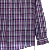 Tommy Hilfiger 90's Check Long Sleeve Button Up Shirt Medium (missing sizing label) Purple