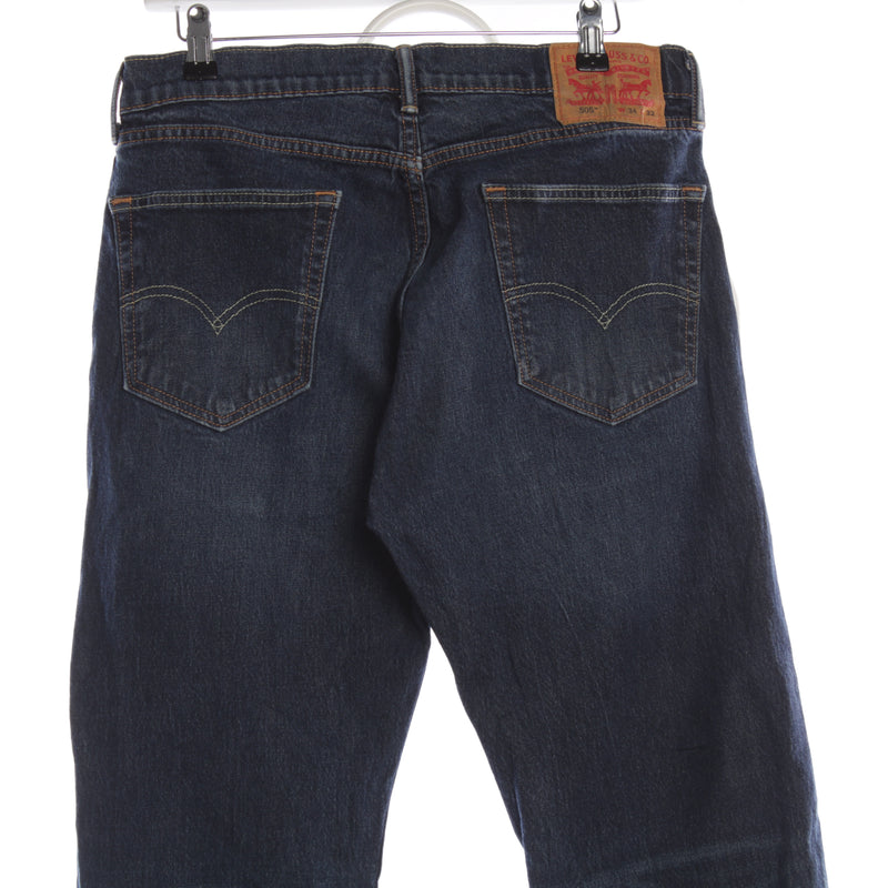 Levi's 90's 505 Denim Straight Leg Jeans 34 x 32 Blue