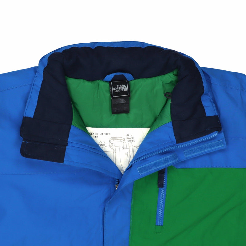 The North Face 90's Waterproof Zip Up Puffer Jacket XLarge Blue