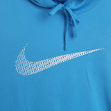 Nike 90's Swoosh Nylon Sportswear Hoodie XLarge Blue