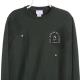 Champion 90's Reverse Weave Back Print Sweatshirt Small Green