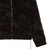 Watherproof 90's Full Zip Up Camo Fleece Medium Khaki Green