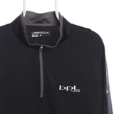 Nike 90's Quarter Zip Nylon Sportswear Sweatshirt XLarge Black