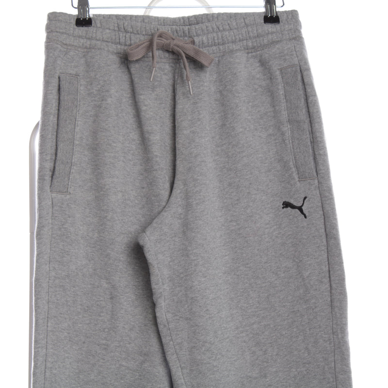 Puma 90's Elasticated Waistband Drawstring Joggers / Sweatpants Medium Grey