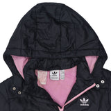Adidas 90's Hooded Zip Up Puffer Jacket XLarge Black