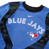 REWORK Nike X COOGI 90's Blue Jays MLB Crewneck Sweatshirt Women's Medium Blue