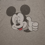 Disney 90's Mickey Mouse Crewneck Sweatshirt Medium Grey