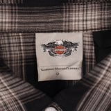 Harley Davidson 90's Long Sleeve Button Up Shirt Small Black
