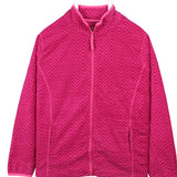 Made For Life 90's Full Zip Up Fleece Jumper Large Pink