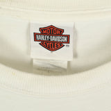 Harley Davidson 90's Back Print Short Sleeve Crewneck T Shirt Large White