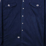 Croft And Barrow 90's Button Up Long Sleeve Shirt XLarge Blue